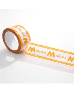 Myntra, Printed,Orange Tape, 42micron,48mmX100m- Pack of 6