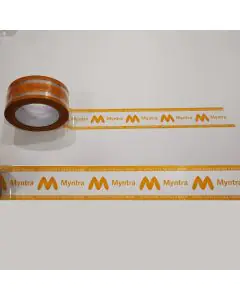 Myntra, Printed,Orange Tape, 42micron,48mmX100m, Pack of 24