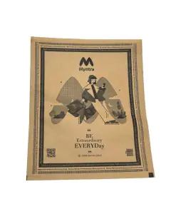 MYNTRA, Printed, Brown, MPB2, 70gsm, Lip seal, Paper Courier Bag, 8in x 10in , Pack of 5000