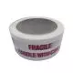 Printed, Red, Fragile, Self-Adhesive Round Tape ,42micron, 48mmX100m, Pack of 12